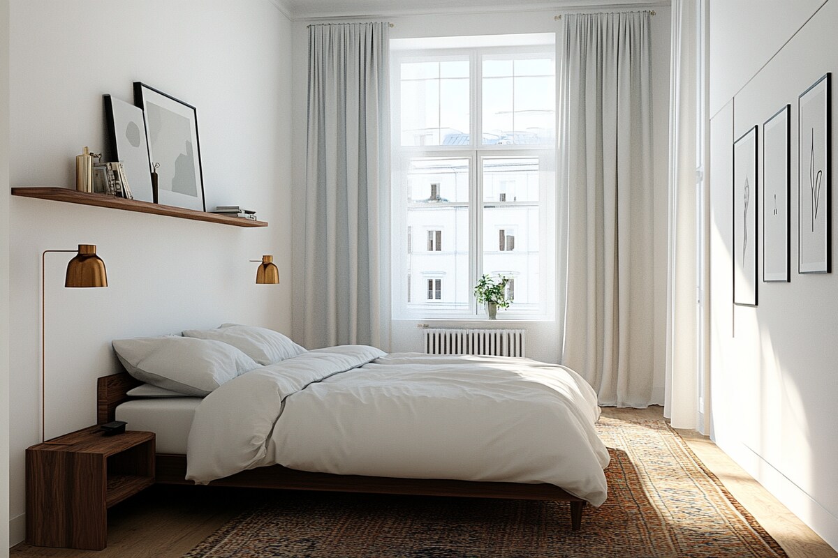 Contemporary Master Bedroom Design with Queen Bed